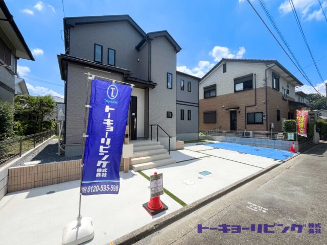 ～狭山市柏原3161-151 新築戸建住宅 限定1棟～ 敷地面積約65坪!!南側奥行き6ｍの広々したお庭♪全居室南向きの室内明るい4LDK♪販売価格3,250万円