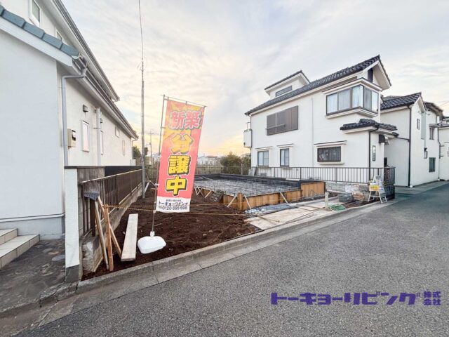 ～清瀬市竹丘3丁目 新築戸建住宅 限定1棟～新規未公開物件! 全居室南向き＆全室5帖以上の4LDK♪2025年12月完成予定♪販売価格4,290万円