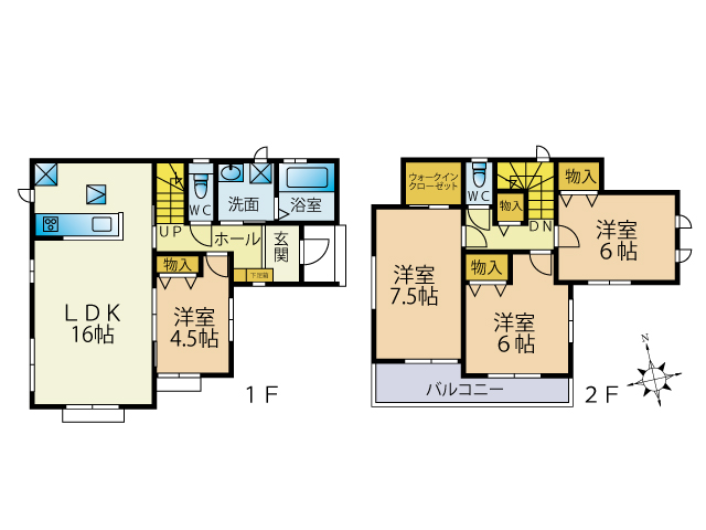 A号棟(間取) A号棟(間取)