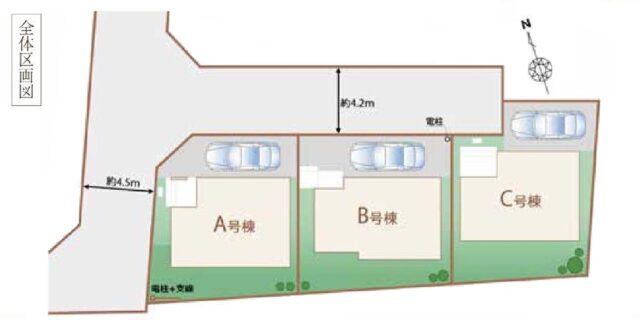 ～小平市上水本町2丁目 新築戸建住宅 全3棟～ 【弊社管理物件につき仲介手数料無料】 国分寺線「鷹の台」駅徒歩13分 多摩湖線「一橋学園」駅徒歩17分 ZEH水準のエコ住宅♪全棟3LDK♪販売価格4,190万円より