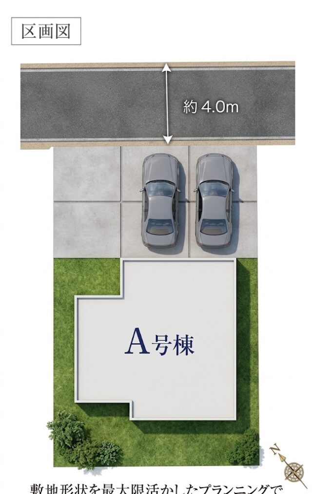 鎌倉市今泉台7丁目 A号棟 区画図 鎌倉市今泉台7丁目 A号棟 区画図