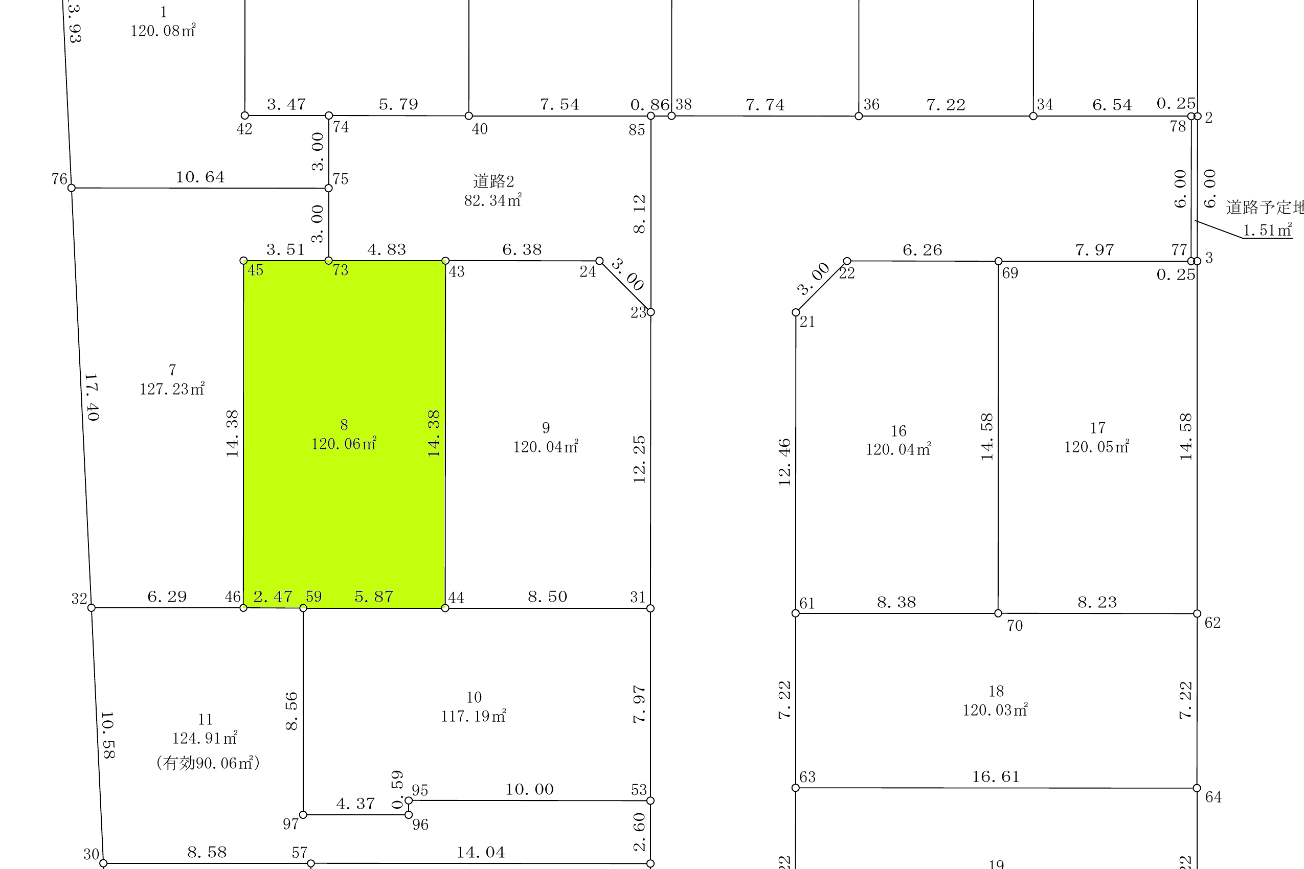 08区画120.06㎡ / 3,680万円