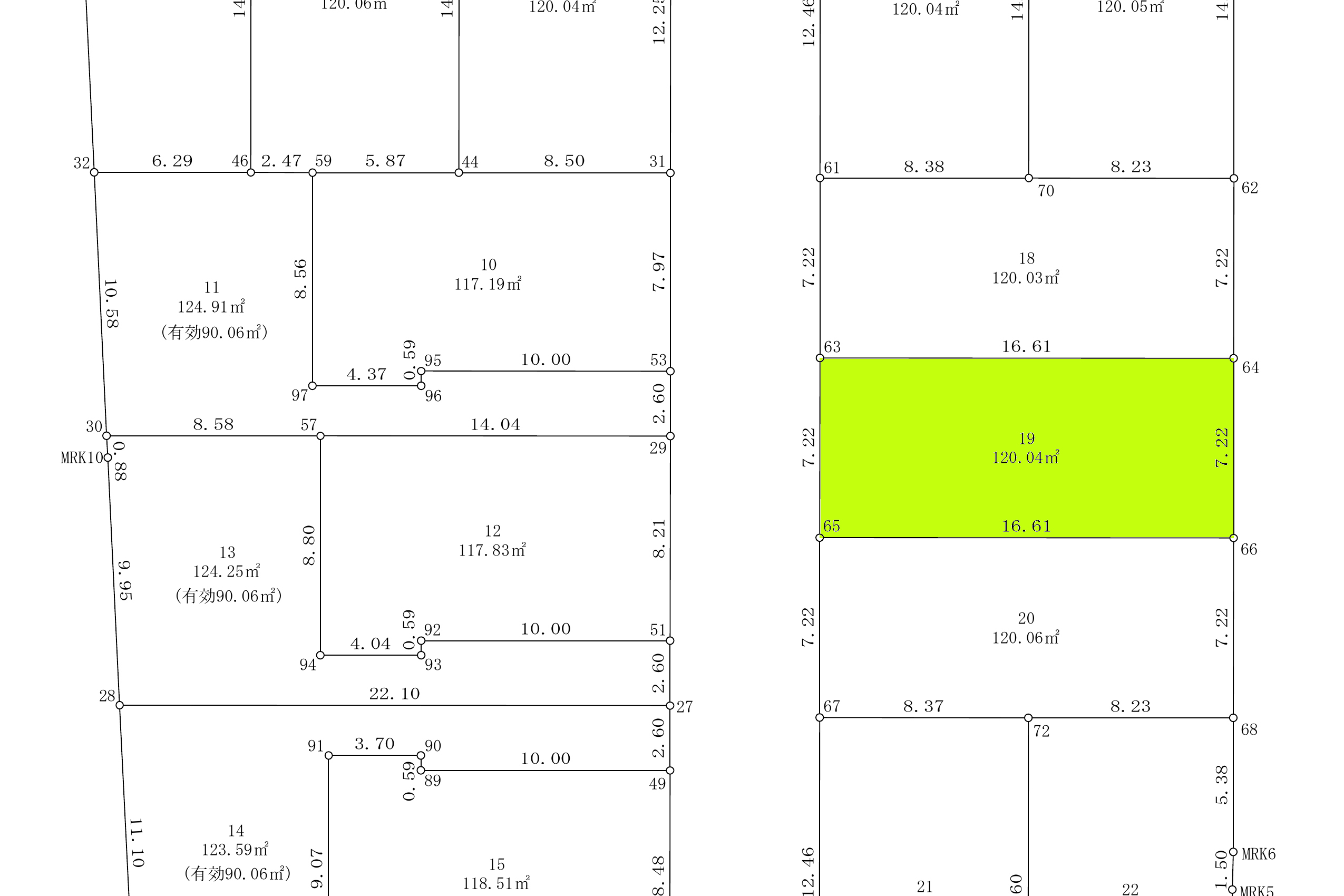 19区画120.04㎡ / 3,680万円